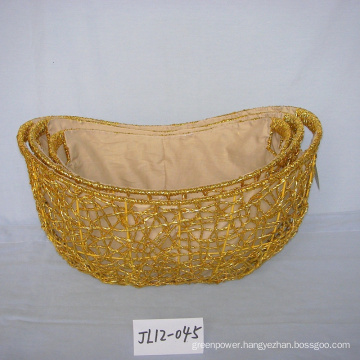 Oval  Paper Rope Festival Gift Basket